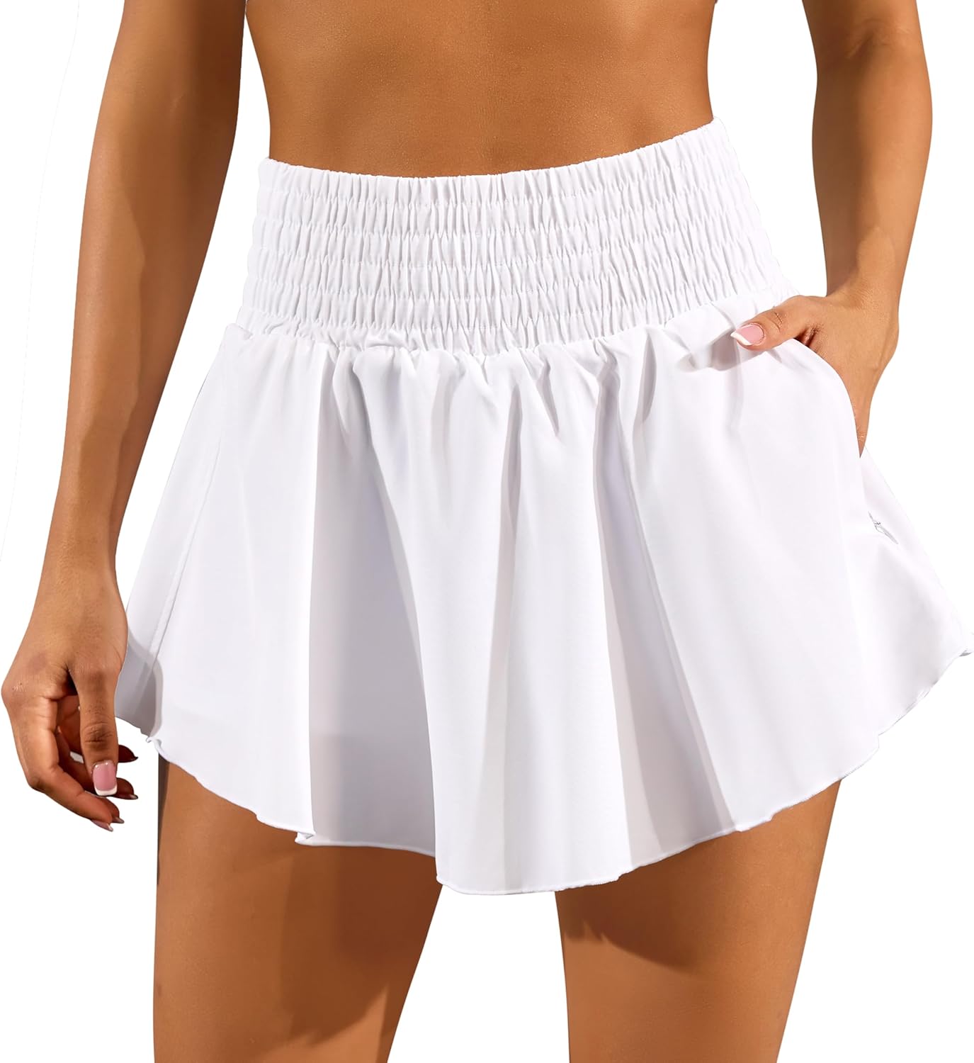 Tennis Skirts for Women with Pocket Golf Skirt Tummy Control Workout Athletic Skirts