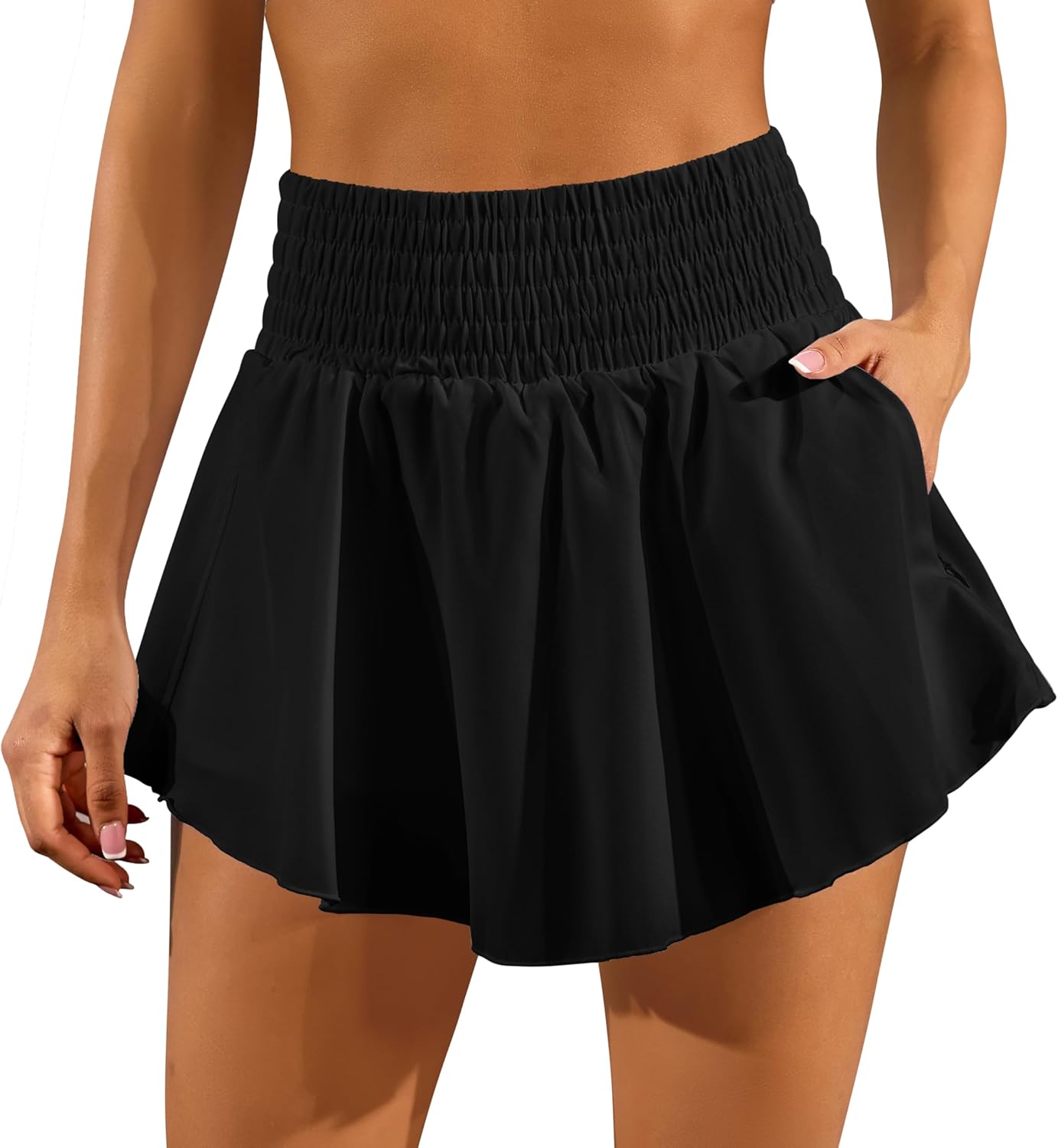 Tennis Skirts for Women with Pocket Golf Skirt Tummy Control Workout Athletic Skirts