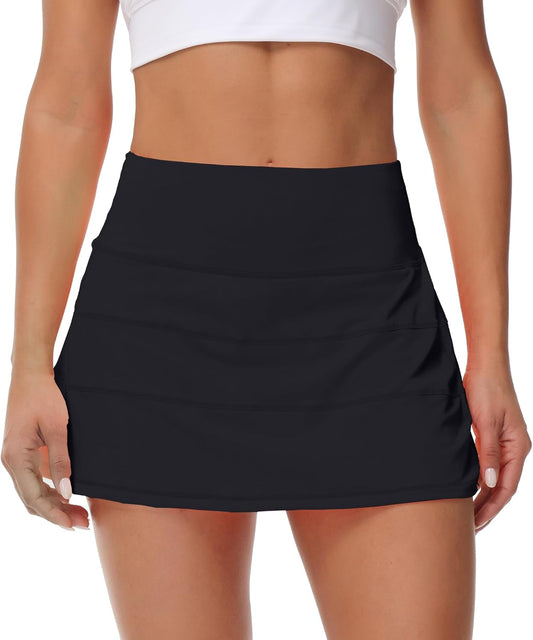 Pleated Tennis Skirt for Women with Pockets Women High Waisted Athletic Golf Skorts Skirts Running Workout Shorts