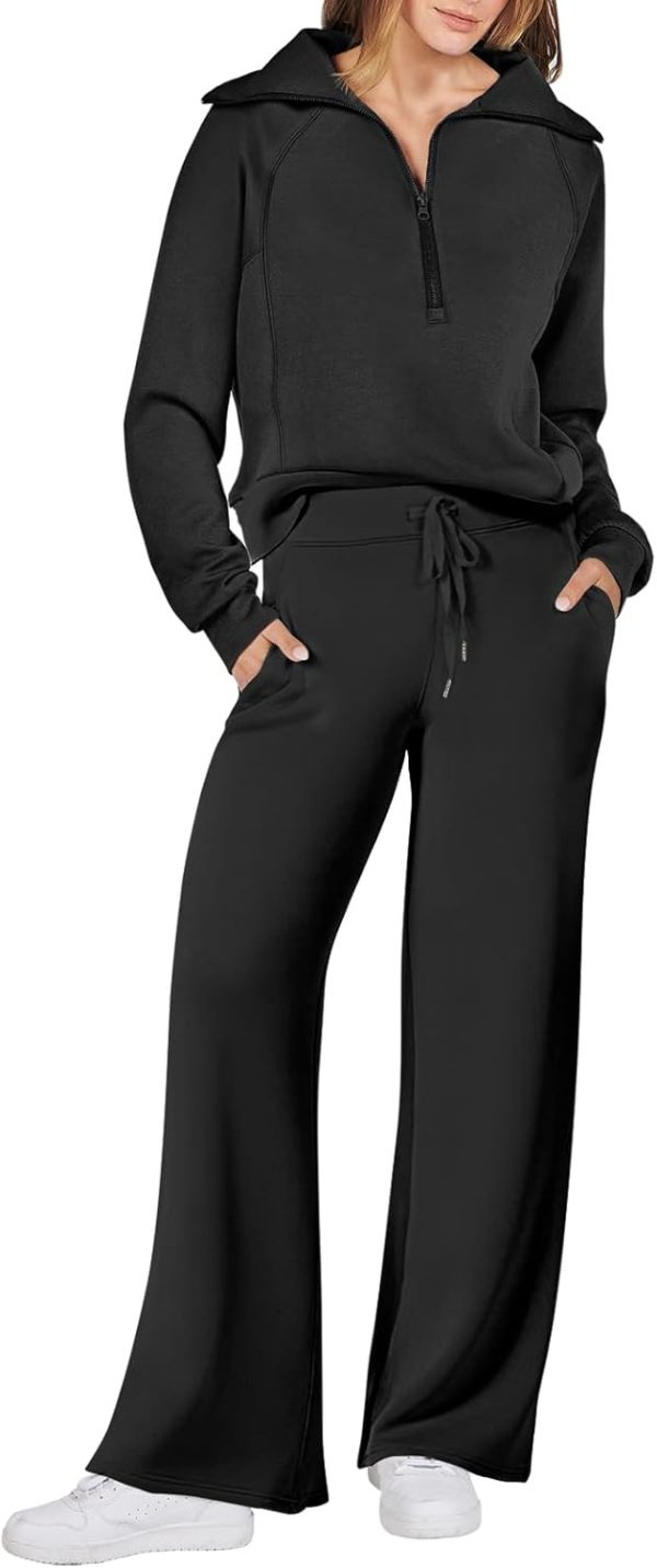Oversized sweatshirt and sweatpants matching set