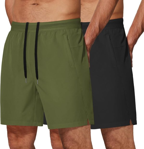 Men’s 7" Gym Shorts with Zipper Pockets