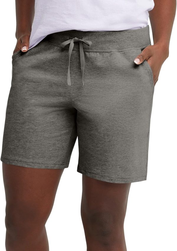 Women’s 7" inseam drawstring cotton jersey pocket shorts
