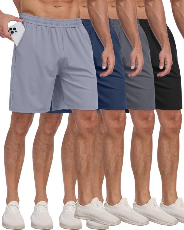 Men’s Athletic Running Shorts with Pockets