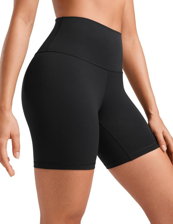 Women’s 6" high waisted running volleyball spandex biker shorts
