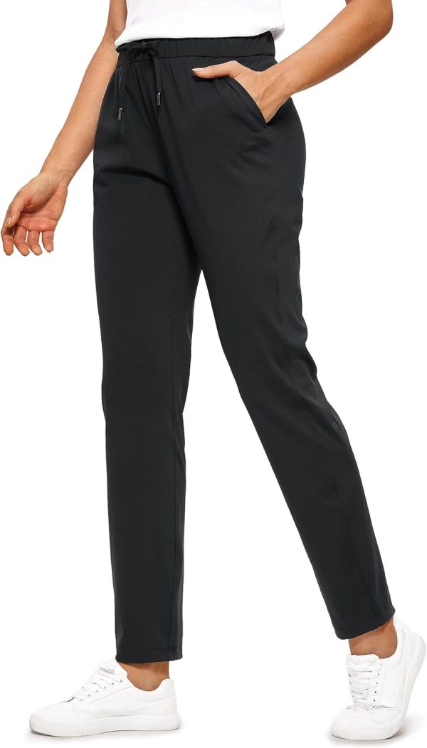 31" tall 4-way stretch golf pants, travel sweatpants, pockets